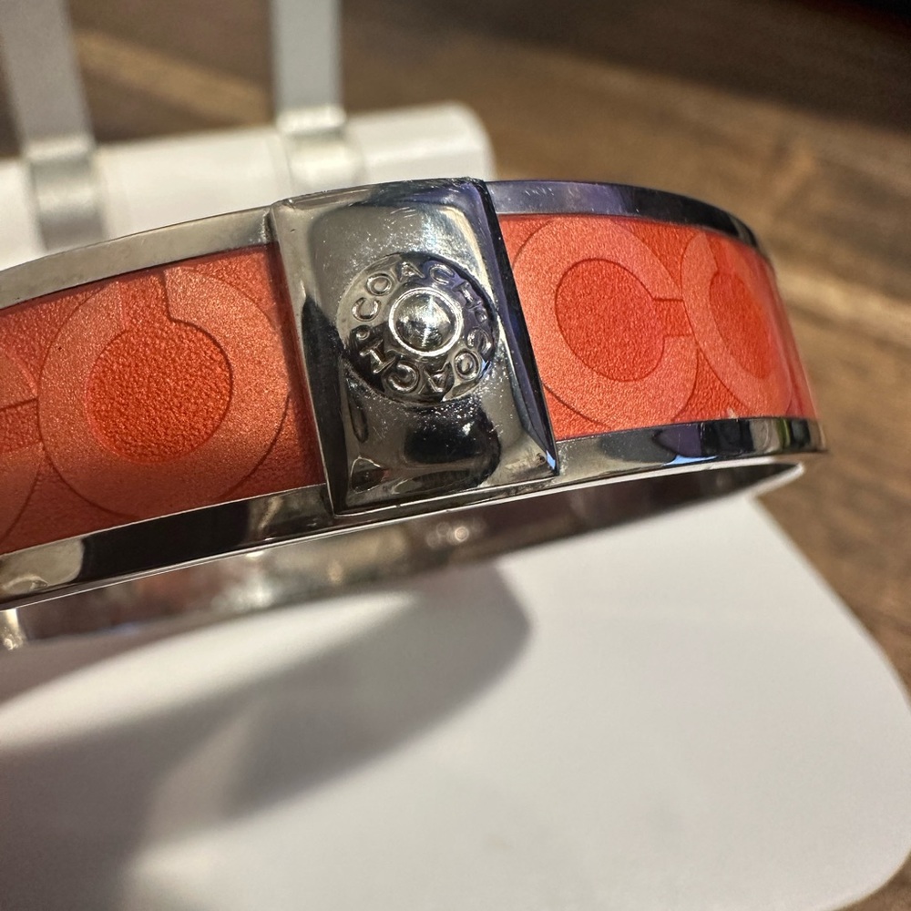 Coach Bangle Bracelet Enamel Stackable Signature … - image 3